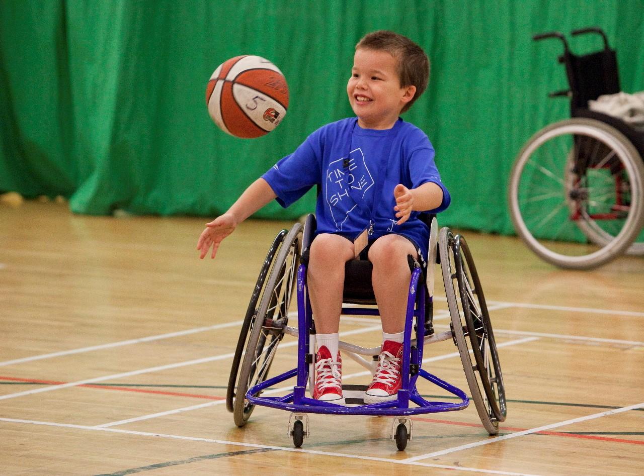 Disabled Children Playing Sport
