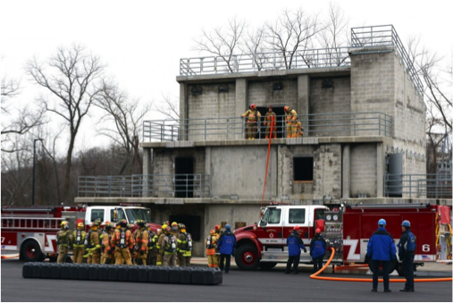 This is one of many buildings that will be used for training.