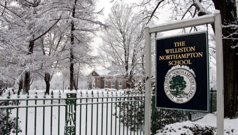 Williston covered in snow. Credit: Boardingschools.com.